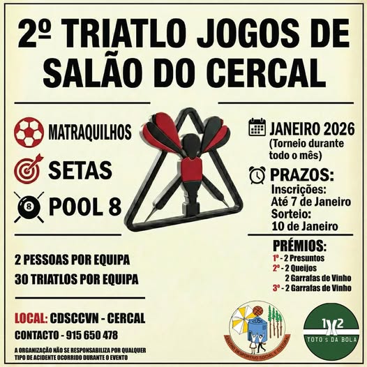 2&ordm; Triatlo Jogos de Sal&atilde;o do Cercal
